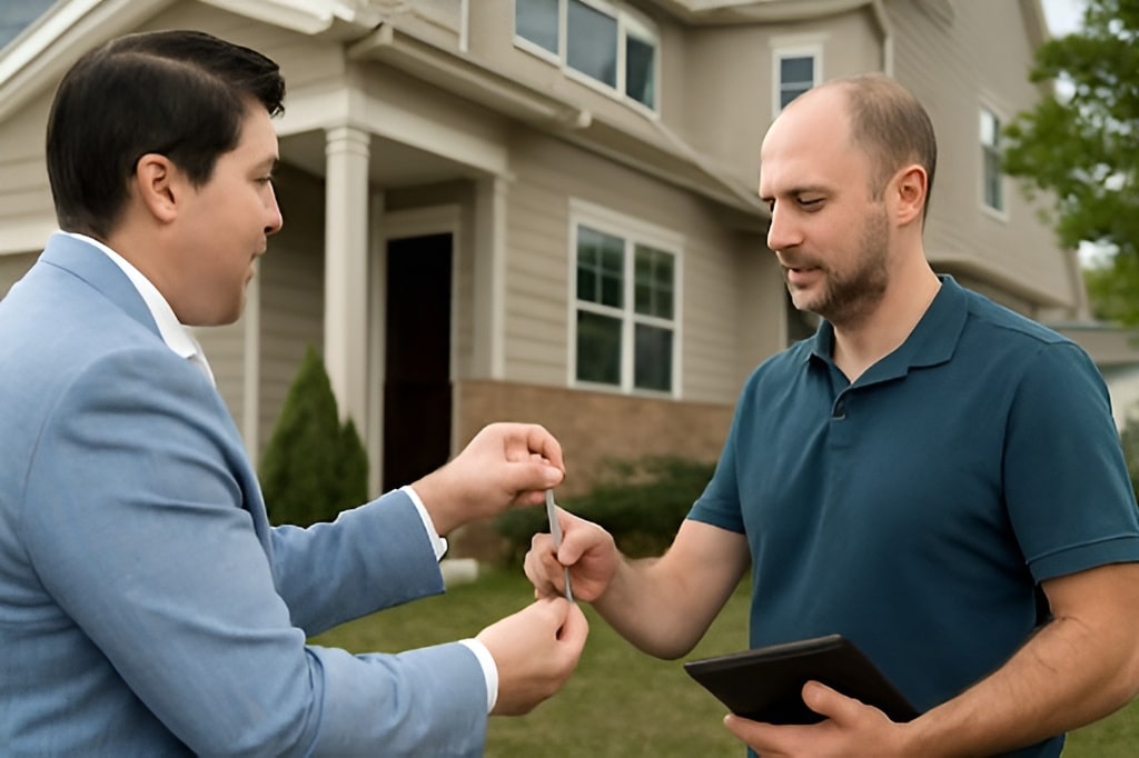 a real estate expert helping an investor buy a home